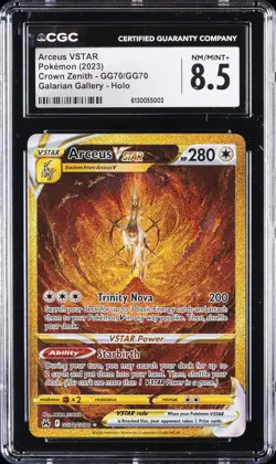 2023 POKEMON CROWN ZENITH - GALARIAN GALLERY - HOLO ARCEUS VSTAR CGC 8.5 - Image 1