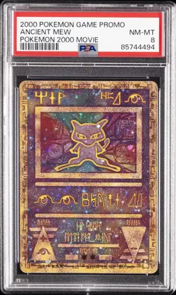 2000 POKEMON GAME MOVIE POKEMON 2000 MOVIE ANCIENT MEW PSA 8 - Image 1