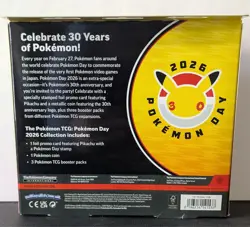 Pokemon Day 2026 Collection Box 30th Anniversary NEW Factory Sealed Pokemon TCG - Image 2