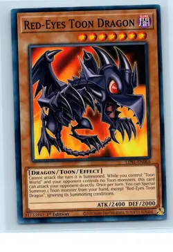 Yugioh - Red Eyes Toon Dragon LDS1-EN066 1st Common NM - Image 1