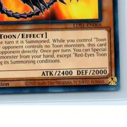 Yugioh - Red Eyes Toon Dragon LDS1-EN066 1st Common NM - Image 4