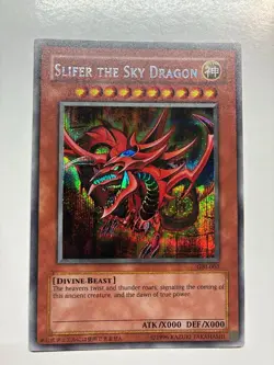 USA Seller Yugioh Slifer the Sky Dragon GBI-001 Secret Rare VLP/NM - Image 1