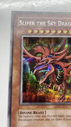 USA Seller Yugioh Slifer the Sky Dragon GBI-001 Secret Rare VLP/NM - Image 2