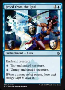 Freed from the Real - Light Play MTG Masters 25 - Image 1