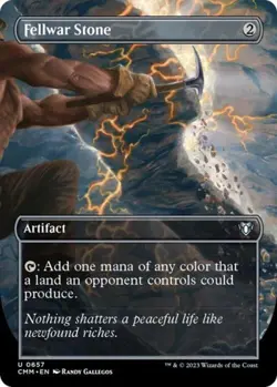 Fellwar Stone (Borderless) - Light Play MTG Commander Masters - Image 1