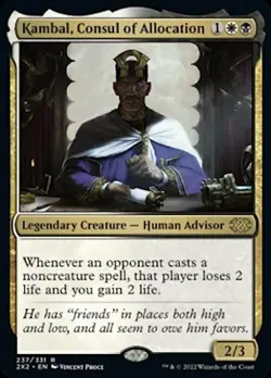Kambal, Consul of Allocation - Light Play MTG Double Masters 2022 - Image 1