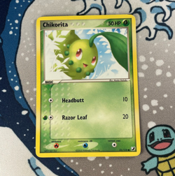 Chikorita 51/115 Non Holo EX Unseen Forces Vintage Pokemon Card 2005 LP - Image 1
