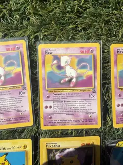 Pokemon Card Lot Vintage Mew Black Star Promo x4 + Surfing Pikachu + Radiant - Image 4