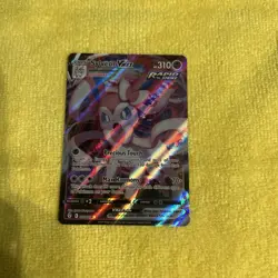 Pokemon TCG Sylveon VMAX Full Art Ultra Rare Holo Card 075/203 Evolving Skies. - Image 1