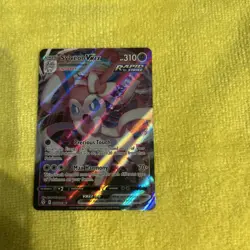 Pokemon TCG Sylveon VMAX Full Art Ultra Rare Holo Card 075/203 Evolving Skies. - Image 3