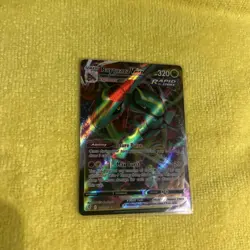 Pokemon TCG Evolving Skies Rayquaza VMAX Holo Full Art Card 111/203 Ultra RareNM - Image 2