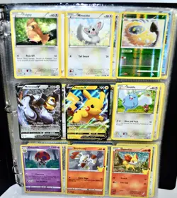 Used Pokemon Trading Random Card Game LOT In Binder - Image 2