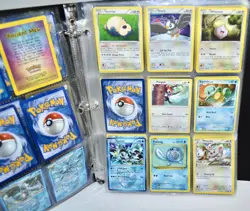 Used Pokemon Trading Random Card Game LOT In Binder - Image 4