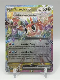PokemonTCG Tatsugiri EX 142/191 Double Rare Holo Card Surging Sparks - Image 1