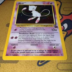 Pokemon Card: Mew HOLO Black Star Promo 9 (LP) WOTC Vintage - Image 2