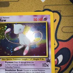 Pokemon Card: Mew HOLO Black Star Promo 9 (LP) WOTC Vintage - Image 4