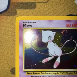 Pokemon Card: Mew HOLO Black Star Promo 9 (LP) WOTC Vintage - Image 5
