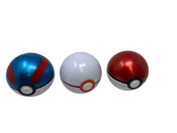 3 Pokemon TCG PokeBalls Tin Great Ball / Pokeball Tins only No Cards - Image 1