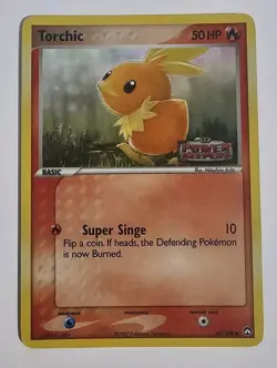 Torchic 67/108 STAMPED Pokemon Card EX Power Keepers Reverse Holo Common - Image 1