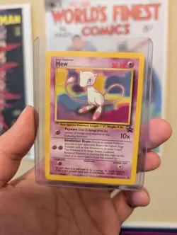 2000 WOTC Black Star Promo Pokemon League Card Mew 8 - - Image 1