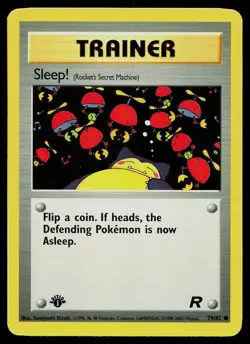 Pokemon Card Team Rocket Sleep! 79/82 1st Edition Common - Image 1