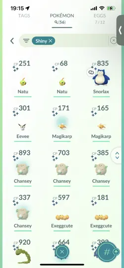 Pokemon Go (Stage 33) Shiny Snorlax ( 56 Shinys ) ( 1.2 M stardust ) - Image 5