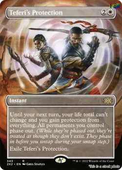 Teferi's Protection (Borderless) [2X2 - 343] - HP [Foil] TCG MTG - Image 1
