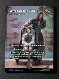 2025 MTG VAYNE CARUDAS SOLIDOR #0046 Final Fantasy Foil Borderless Uncommon - Image 1