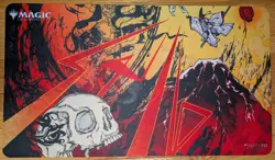 Magic the Gathering Ultra Pro Playmat Strixhaven Japanese Lightning Bolt - Image 1