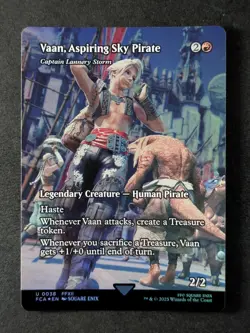 2025 MTG VAAN, ASPIRING SKY PIRATE #0038 Final Fantasy Foil Borderless Uncommon - Image 1