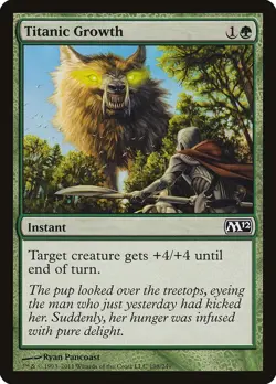 TITANIC GROWTH X 4 N/M- MAGIC 2012 MAGIC THE GATHERING - Image 1