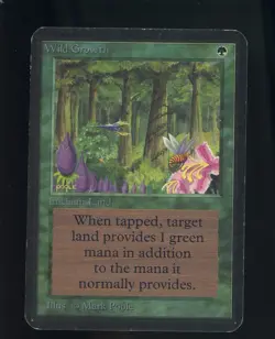 1993 MTG Magic The Gathering Alpha Wild Growth - Image 1