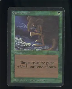 1993 MTG Magic The Gathering Alpha Giant Growth - Image 1