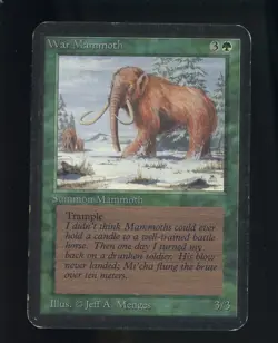 1993 MTG Magic The Gathering Alpha War Mammoth - Image 1