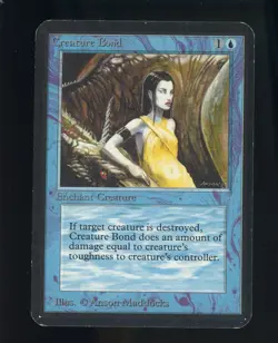 1993 MTG Magic The Gathering Alpha Creature Bond - Image 1