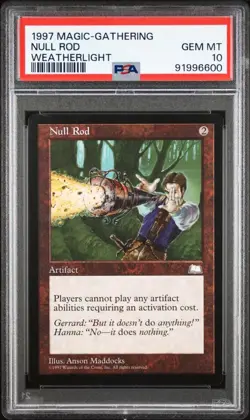 1997 MTG Null Rod Weatherlight PSA 10 - Image 1