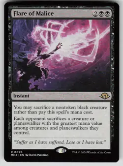 Flare of Malice Rare Modern Horizons 3 95 MTG Near Mint 2024 - Image 1