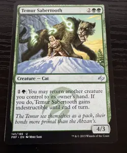 Temur Sabertooth - Fate Reforged MTG magic the gathering - Image 1