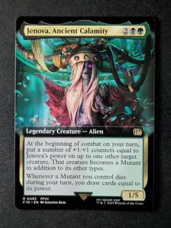 2025 MTG JENOVA, ANCIENT CALAMITY #0493 Final Fantasy Extended Art Rare - Image 1