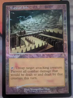 Foil Maze of Ith Retro Frame Dominaria Remastered MTG Magic the Gathering NM - Image 1