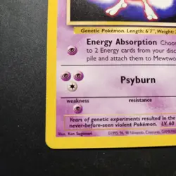 1999 Mewtwo #3 - WB Kids Black Star Promo Non-Holo Rare - Pokemon TCG - NM - Image 4