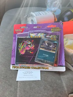 Pokemon TCG: Ascended Heroes Tech Sticker Collect.-3 Pack Blister Gastly-Sealed✅ - Image 2