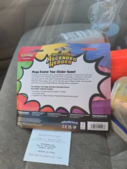 Pokemon TCG: Ascended Heroes Tech Sticker Collect.-3 Pack Blister Gastly-Sealed✅ - Image 3