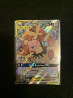 Pokemon Card - Mega Lopunny & Jigglypuff GX Cosmic Eclipse 226/236 Ultra Rare - Image 1