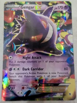 Pokemon TCG Gengar EX 34/119 Phantom Forces Holo Rare 170 HP Basic English - Image 1