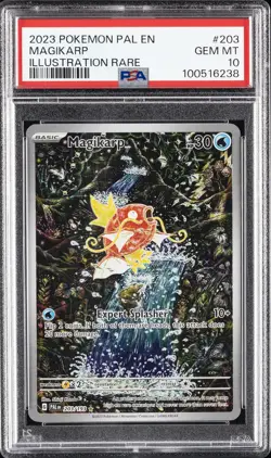 2023 POKEMON PAL EN-PALDEA EVOLVED ILLUSTRATION RARE #203 MAGIKARP PSA 10 - Image 1