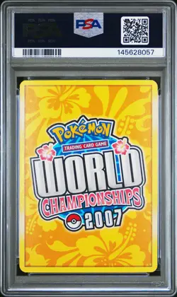 2007 POKEMON WORLD CHAMPIONSHIPS PROMO FLYVEES #110 VAPOREON EX PSA 8 - Image 2