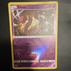 Pokemon Ekans 62/214 SM-Unbroken Bonds Reverse Holo Common Basic HP 70 - Image 1