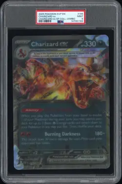 2025 POKEMON SVP EN-SV BLACK STAR PROMO #196 CHARIZARD EX PSA 9 - Image 1