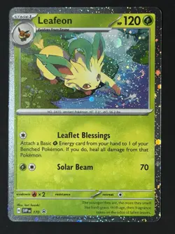 SWIRL Leafeon - Cosmos Holo 🌀 NM - SV: Scarlet & Violet Promo Pokemon #170 - Image 1